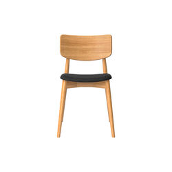 Chiara Dining Chair, Davos 0522 Black/naturolieret eg, Bruunmunch Furniture