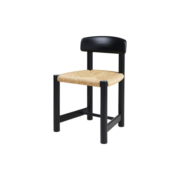 Daumiller Side Chair, braun/schwarz, Kiefer, GUBI