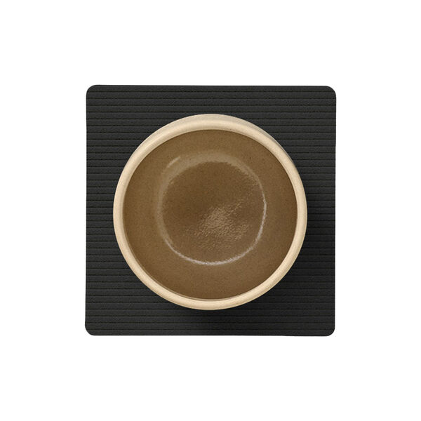 Corduroy glass mat Square, black ink, LIND DNA