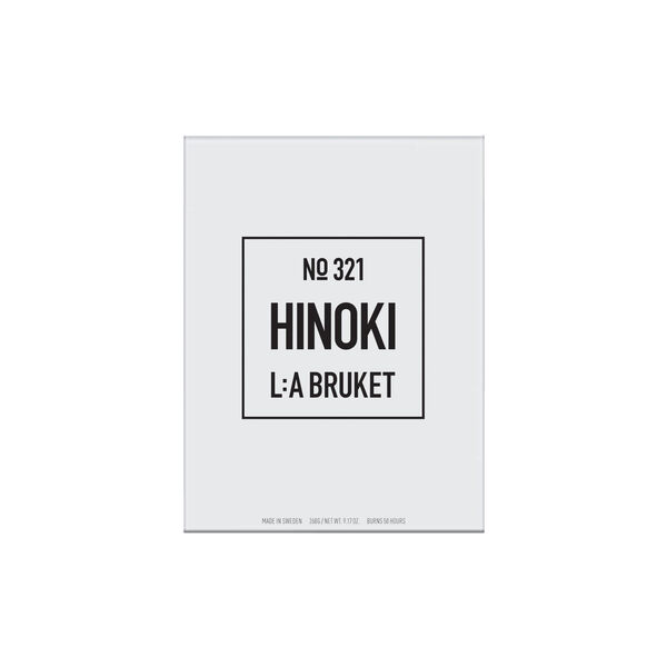 No. 321 Candle, hinoki, L:a Bruket