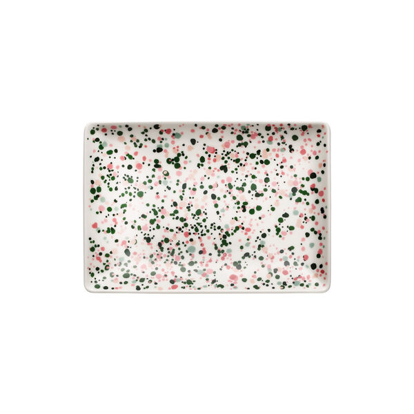 Helle A5 Plate, pink-green, Iittala