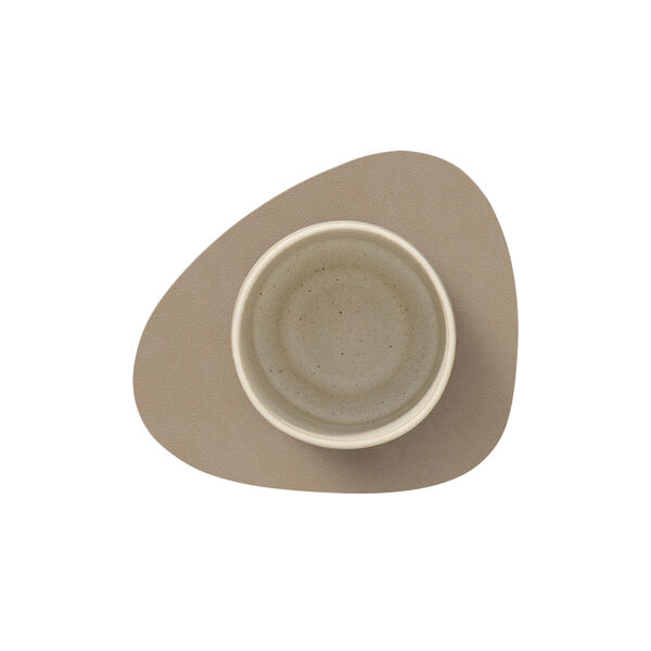 Nupo glass mat Curve, clay brown, LIND DNA
