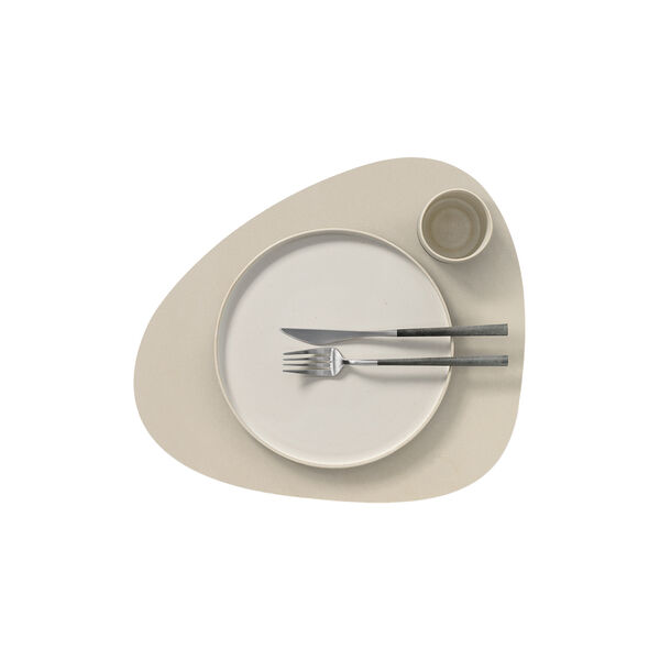 Serene table mat  Curve L, cream, LIND DNA