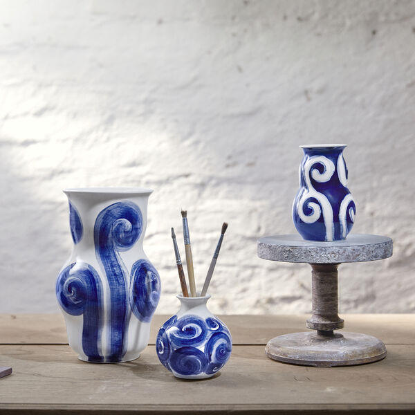 Tulle Vase, blau, K&auml;hler