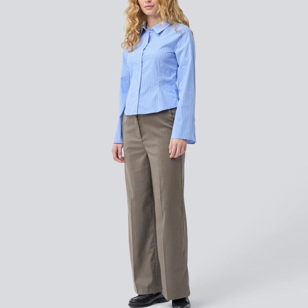 Pattimd shirt, blue white stripe Pattimd shirt, blue white stripe, Modström