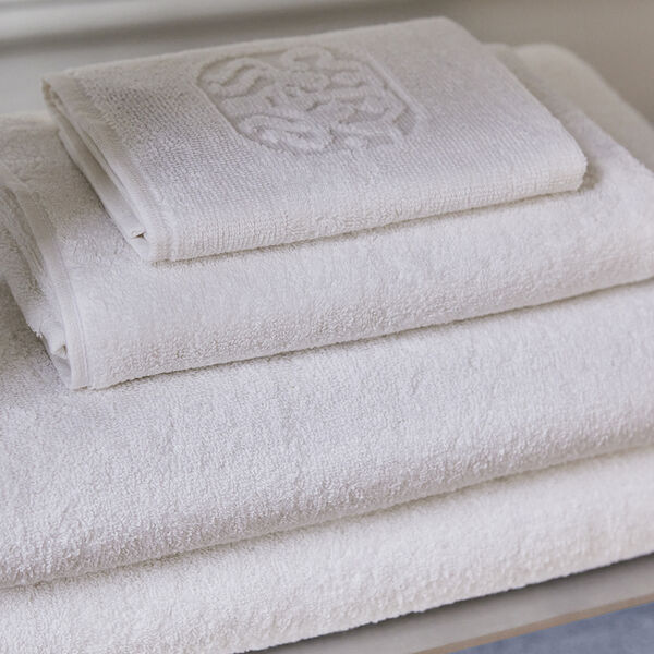DAMASK TERRY Towel, white, Georg Jensen Damask
