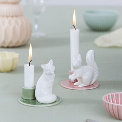 Sweet Stories Gro&szlig;er Eichh&ouml;rnchen-Kerzenst&auml;nder, blush, Dottir Nordic Design