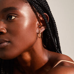 Naja Earrings, gold, Pilgrim