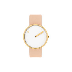 PICTO Wrist Watch, white/gold/nude, Picto