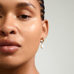 JONNE Pearl Earrings 2 set, gold plated, Pilgrim