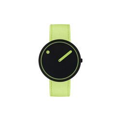 Picto Wrist Watch, manta ray black/paradise green, PICTO