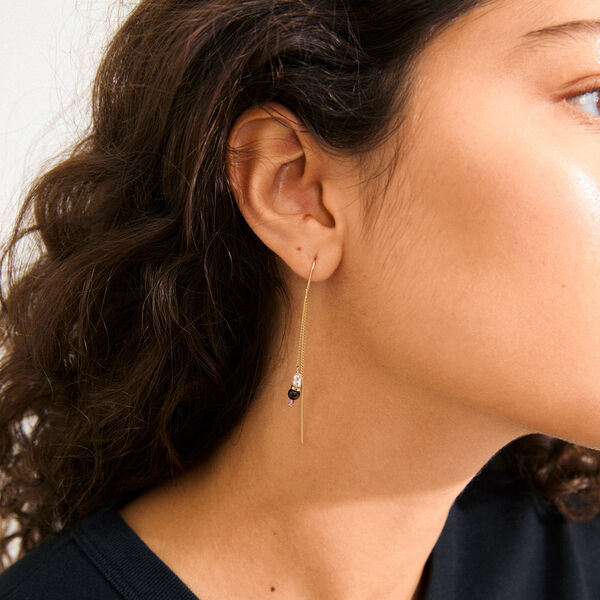 BETWEEN chain earrings, gold plated, Pilgrim