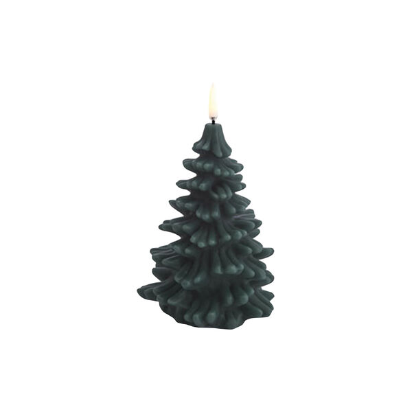 LED Christmas Tree Candle 15 cm, pine green, Uyuni Lighting
