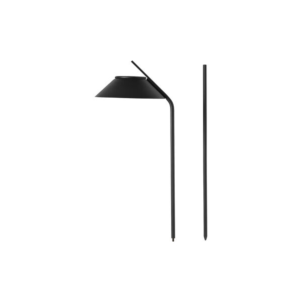 Vinkel LED solar spike lamp, black, Stelton