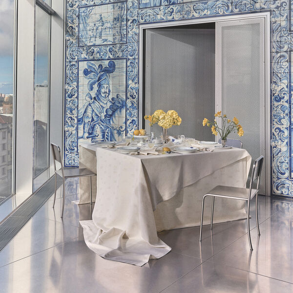 Waves Tischdecke, wei&szlig;, Royal Copenhagen