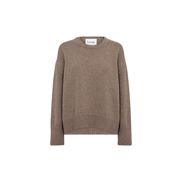 LR-PERLE 1 Pullover, walnut melange, Levet&eacute; Room