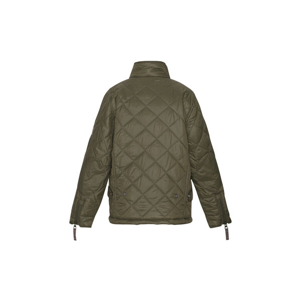 Quilted Boys Jacket, dark olive, VER de TERRE