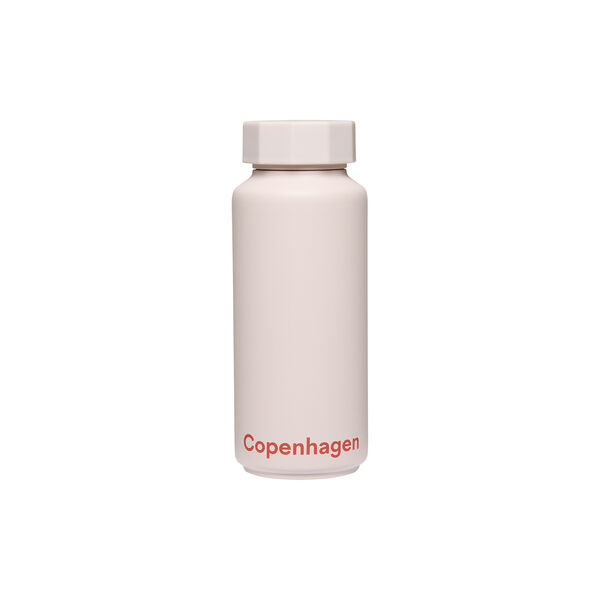 Thermo bottle COPENHAGEN, beige, Design Letters