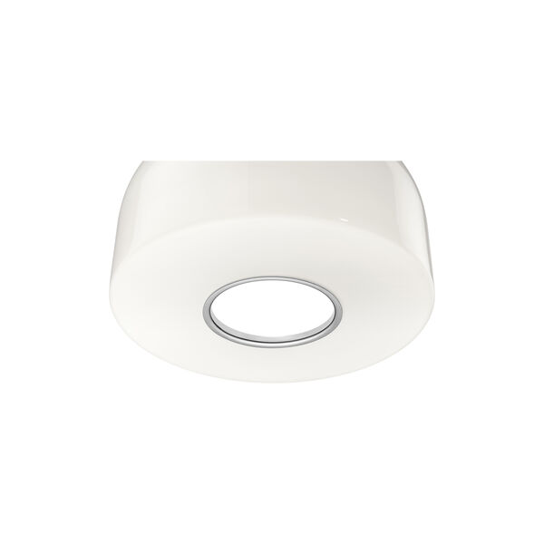 Bellhop Glass S2 Pendelleuchte, helles Aluminium, Flos