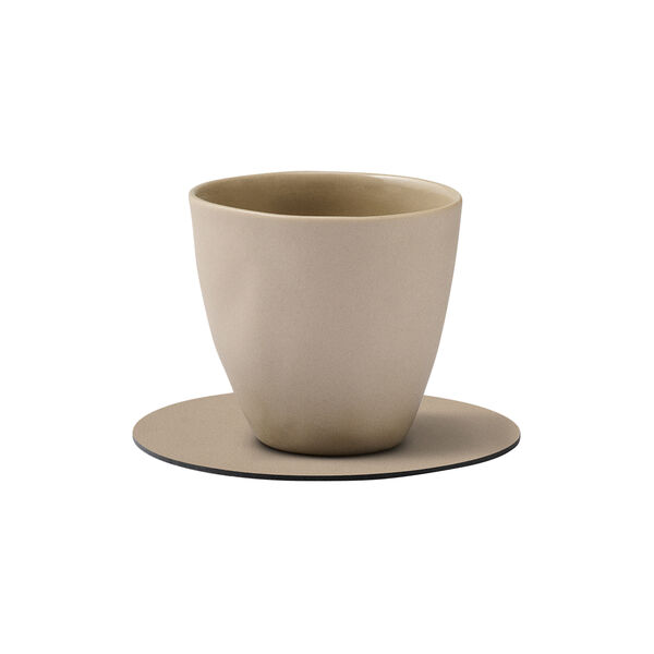 Nupo glass mat Circle, clay brown, LIND DNA