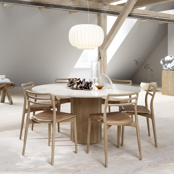 VIPP495 Cabin Runder Tisch, Jura graublau/helle Eiche, Vipp