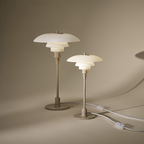 PH 2/1 Table Lamp, glossy beige, Louis Poulsen