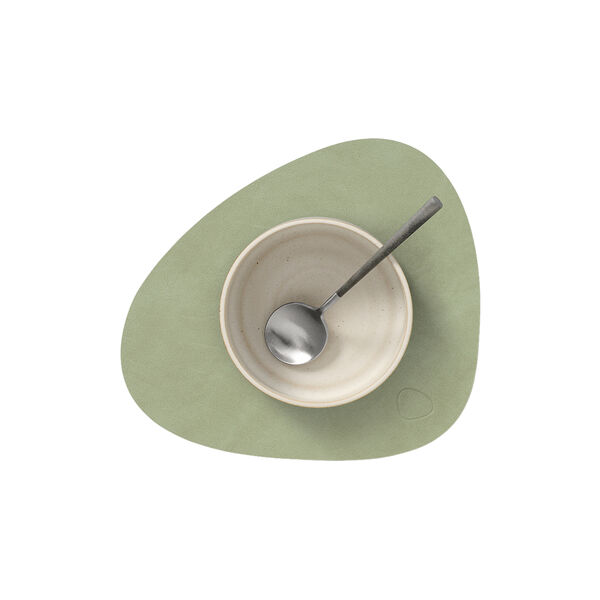 Nupo table mat Curve S, olive green, LIND DNA