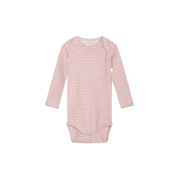 Baby Body Stripe, coral/offwhite, Serendipity