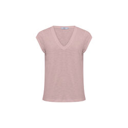 CC Heart Basic T-Shirt mit V-Ausschnitt, old rose, Coster Copenhagen