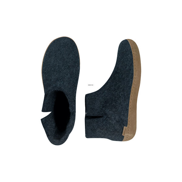 Filzstiefelette, denim, Glerups