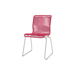Panton One Dining Chair, scarlett/steel, Montana Furniture