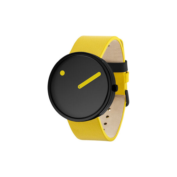 Picto Wrist Watch, black/canary yellow, PICTO