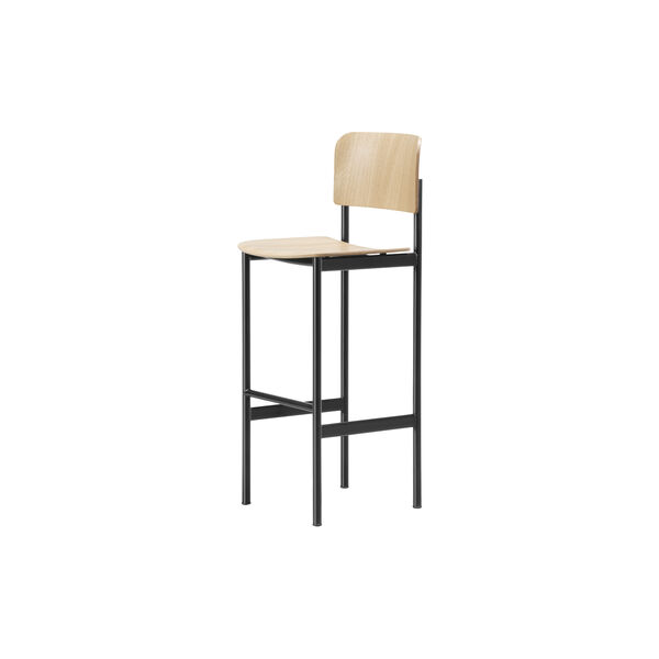 Plan Barhocker, lacquered oak/black, Fredericia Furniture