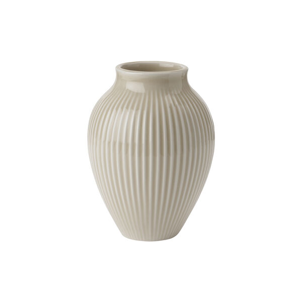 Knabstrup Vase Ripple, Sand, Knabstrup Keramik