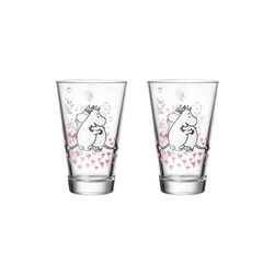 Mumin-Gl&auml;ser 2 Stk., K&aelig;rlighed, Moomin Arabia
