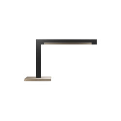 INLAY T2 LINEAR Table Lamp, matt black/satin gold, LIGHT-POINT