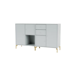 COUPLE Sideboard with Brass Legs, 156 oyster, Montana Furniture
