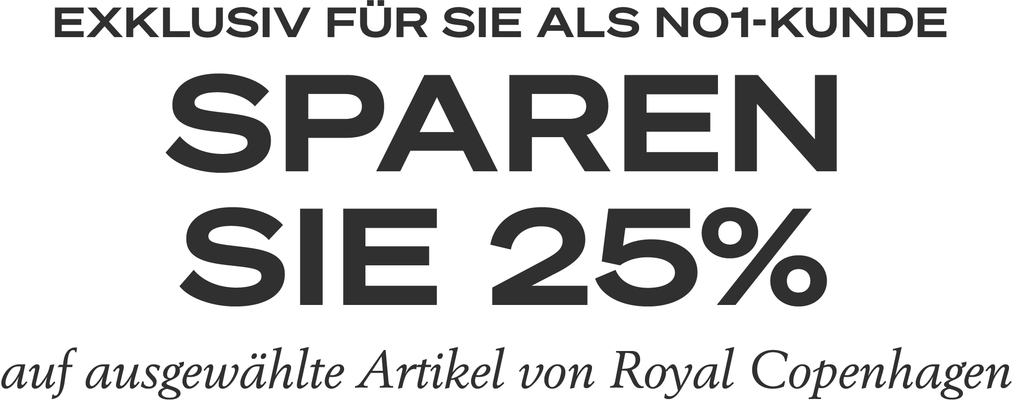 Kaufen Sie bei Royal Copenhagen ein und sparen Sie 25% auf ausgewählte Artikel